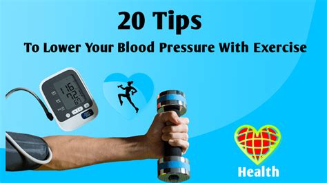 20 Tips To Lower Your Blood Pressure With Exercise Workout Planner