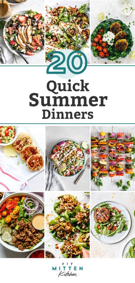 20 Healthy And Quick Summer Dinners • Fit Mitten Kitchen