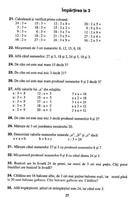 Exercitii Clasa A 2 A Matematica