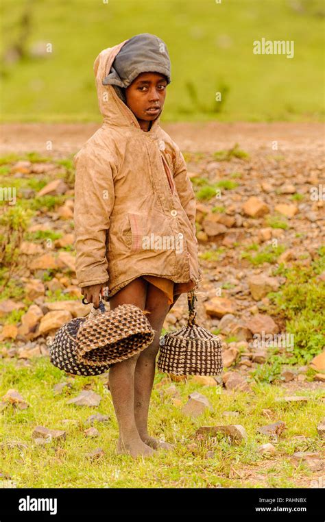 Aksum Ethiopia September 22 2011 Unidentified Ethiopian Boy Sells