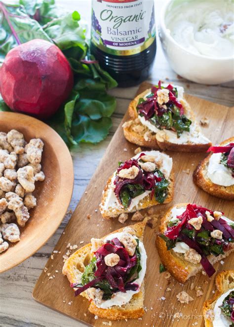 Balsamic Beets And Goat Cheese Toasts By The Noshery Recipe Beet And