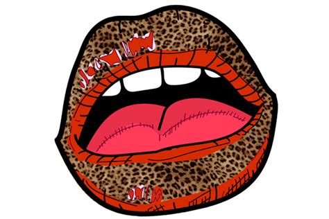 Lips Leopard Clipart Sublimation Designs Graphic By Denizdesign