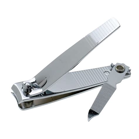 Manicare Chrome Plated Toe Nail Clippers With Nail File Emery Board