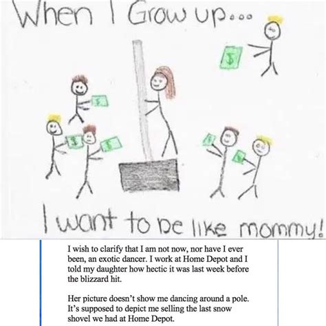 Kid Draws Mom With Shovel - Drawing Word Searches