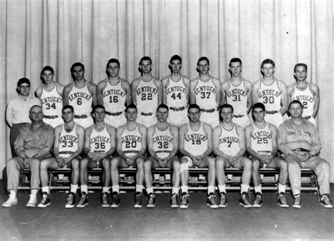 1953 1954 Kentucky Basketball Roster Walters Wildcat World