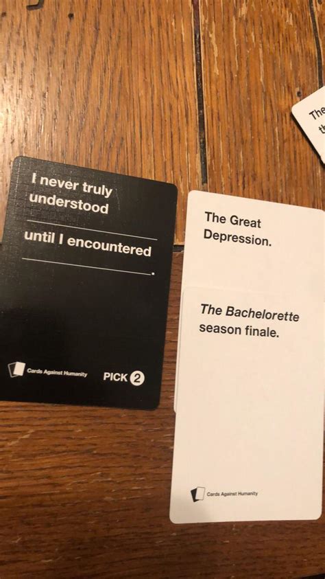 We did not find results for: Playing Cards Against Humanity last night : thebachelor
