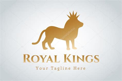 Royal Logo Vector Lion Silhouette — Stock Vector © Adekvat 86066036