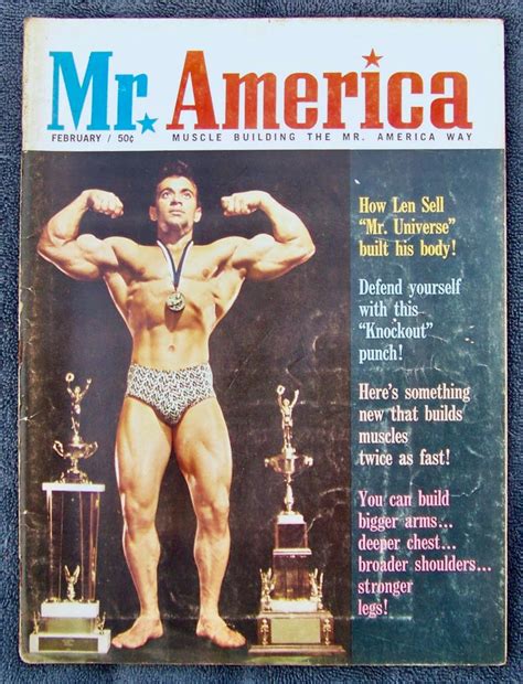 vintage mr america bodybuilding magazine february 1963 etsy