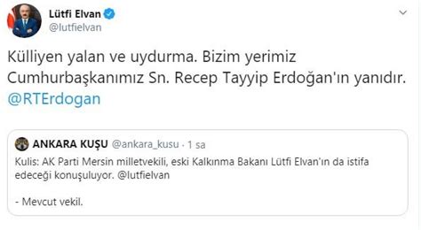 AKPli Lütfi Elvandan istifa açıklaması Son dakika haberleri Sözcü