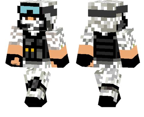 Winter Military Suit Minecraft Pe Skins