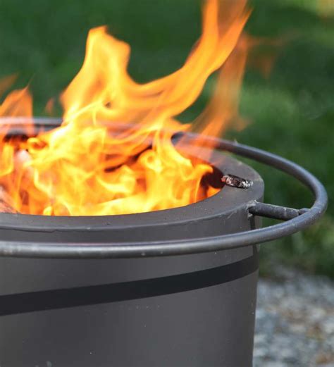 Well, the small fire pit works as a grill, doesn't smoke, and packs down small. Double Flame Smokeless Fire Pit - The Green Head