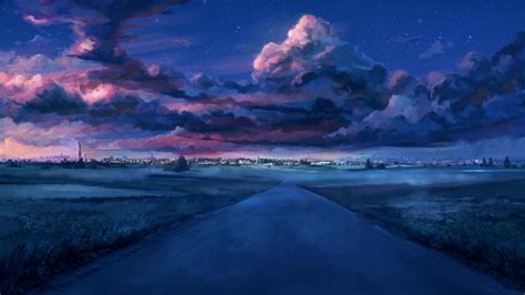 16 Beautiful Night Sky Anime Wallpaper