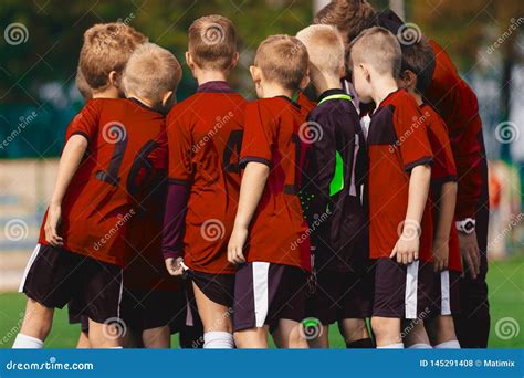 Youth Soccer Coach Coaching Boys Team Editorial Stock Photo Image Of