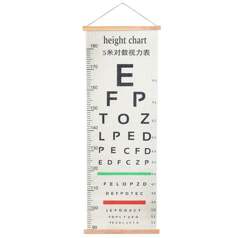 Healifty Eye Chart Pocket Eye Chart Snellen Pocket Eye Chart Rosenbaum