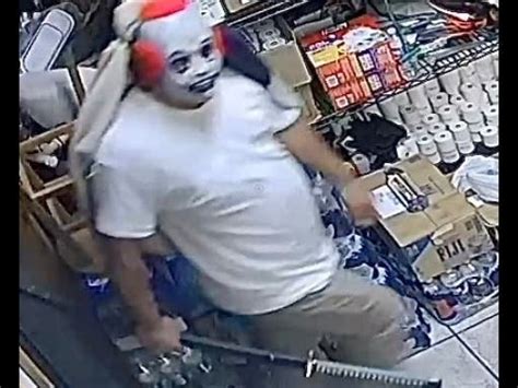 masked clown wielding samurai sword robs pa store cops across pennsylvania pa patch
