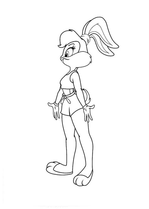 Saved by coloring pages kids design. Lola Bunny coloring pages to download and print for free