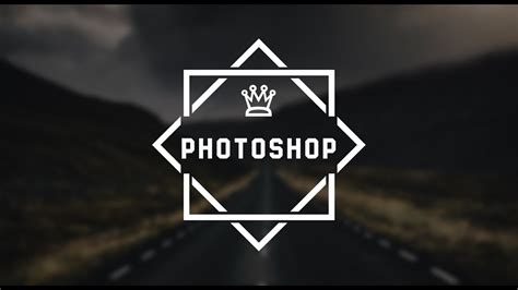 Text Logo Design Adobe Photoshop Youtube
