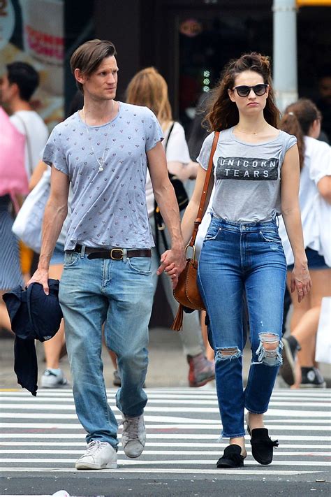 Lily James with boyfriend out in New York City -05 - GotCeleb