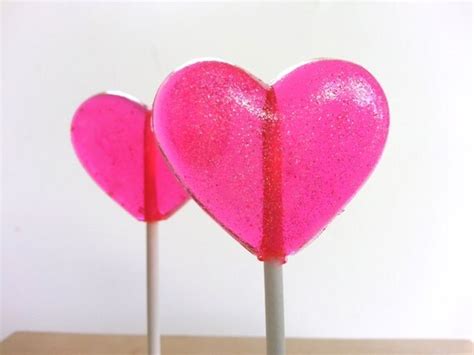 Valentines Day Lollipops Bright Pink By Sweetcarolineconfect