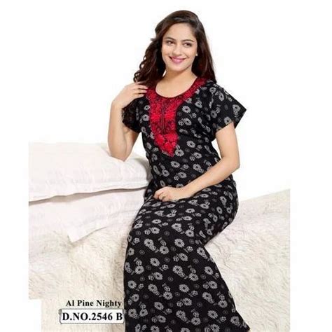 Printed Cotton Ladies Full Length Nighty At Rs 495piece In Mumbai Id 15037251530