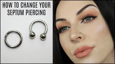 How To Change Your Septum Piercing Youtube