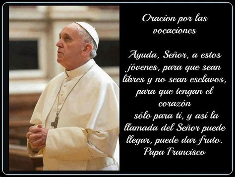 OraciÓn Del Papa Francisco Por Las Vocaciones