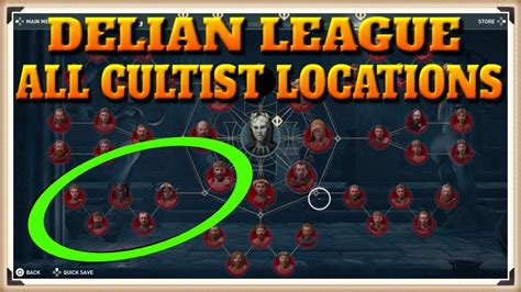 Assassins Creed Odyssey All Delian League Cultist Locations Cult