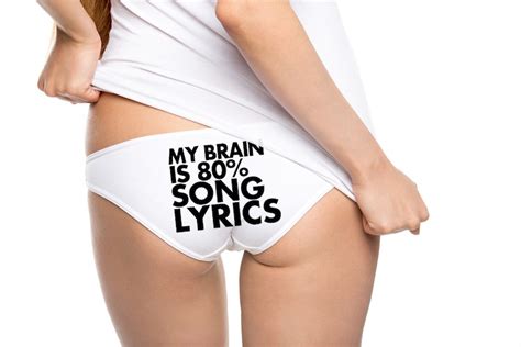 my brain is 80 song lyrics funny panties teen panties etsy