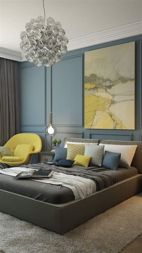 30 Blue And Yellow Bedroom