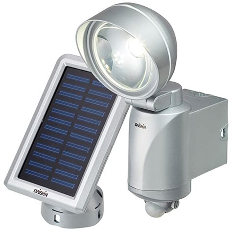 コンセント式 ソーラー充電式LEDハイブリッドセンサーライト DLH 100S DAISHIN センサーライト ホームセンター通販はDCM