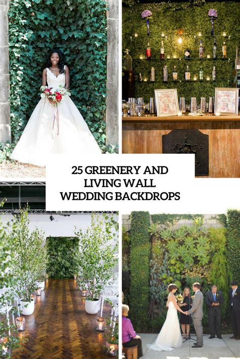 25 Greenery And Living Wall Wedding Backdrops Weddingomania