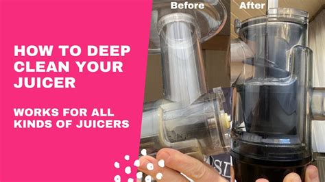 How To Deep Clean Your Juicer Works With All Juicers Youtube