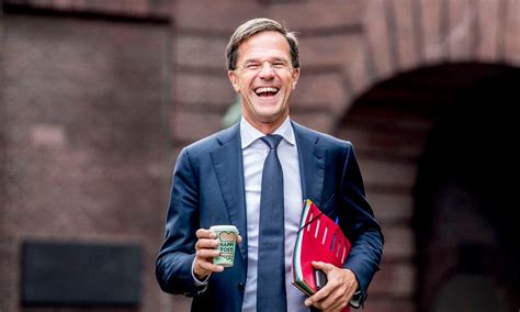 prime minister of the netherlands mark rutte laughing europe