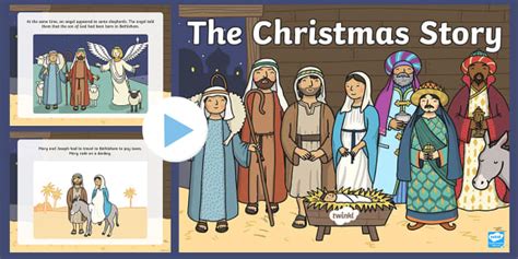 Ks1 The Christmas Nativity Story Powerpoint Teacher Made