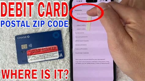 Where Is Debit Card Postal Zip Code 🔴 Youtube