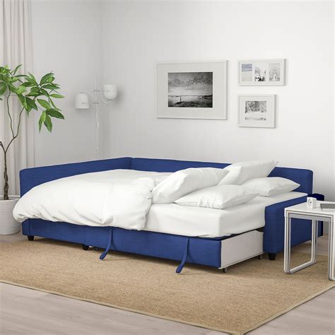 Friheten Sleeper Sectional3 Seat Wstorage Skiftebo Blue Ikea In