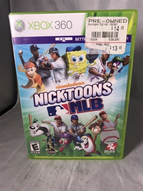 Nicktoons Mlb Microsoft Xbox 360 2011 For Sale Online Ebay