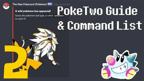 Poketwo Guide And Commands List Pokemon Discord Bot Sirtaptap R