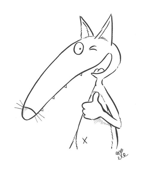 Coloriage Petit Loup Auzou  Coloriage loup, Loup, Loup dessin