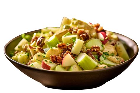 Tasty Waldorf Salad Isolated On Transparent Background 25229479 Png