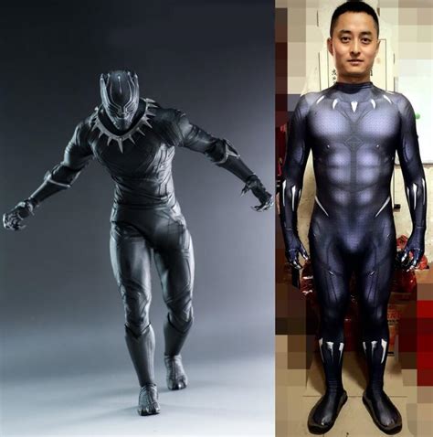 2018 Cosplay Costume Men Kids Black Panther Costume Fancy