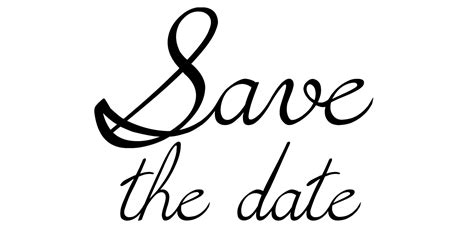 Transparent Save The Date Png File Clip Art Library