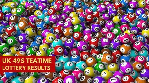 Includes past winning numbers, statistics and draw information. UK49s Teatime lottery winning numbers and results for May ...