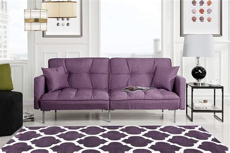 Shop for sleeper sofas in a range of styles and prices. Modern Plush Tufted Linen Best Prices Purple sleeper Sofa ...