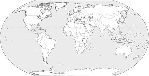 Blank World Map Black And White World Map Printable Blank World
