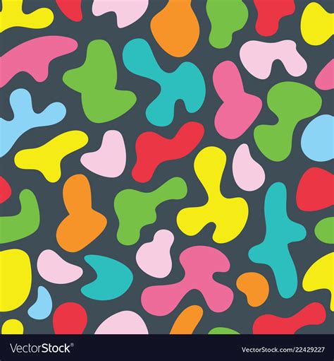 Happy Colors Modern Abstract Funky Splash Pattern Vector Image