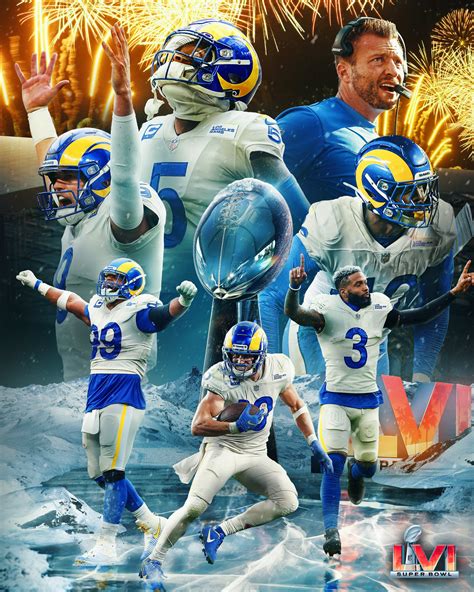 sunday night football on nbc on twitter the rams are super bowl champions ramshouse sblvi