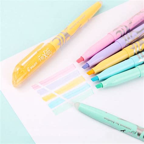 Pilot Frixion Soft Pastel Color Erasable Highlighters Kawaii Pen Shop