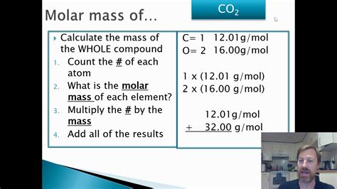 How To Calculate Molar Mass Youtube