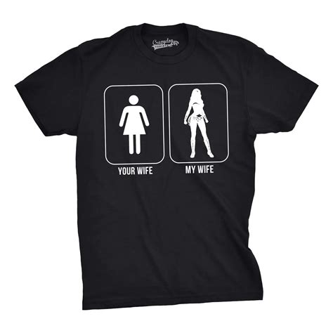 Mens Your Wife My Wife Funny Superhero T Shirts Hilarious Novelty